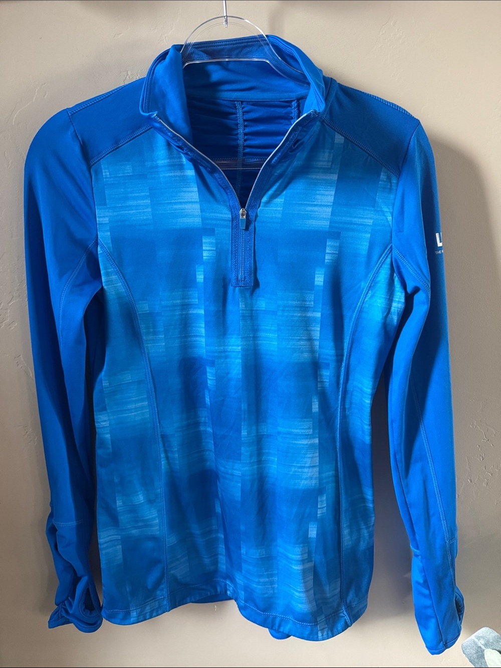 MPG Women's Blue Quarter-Zip Performance Top